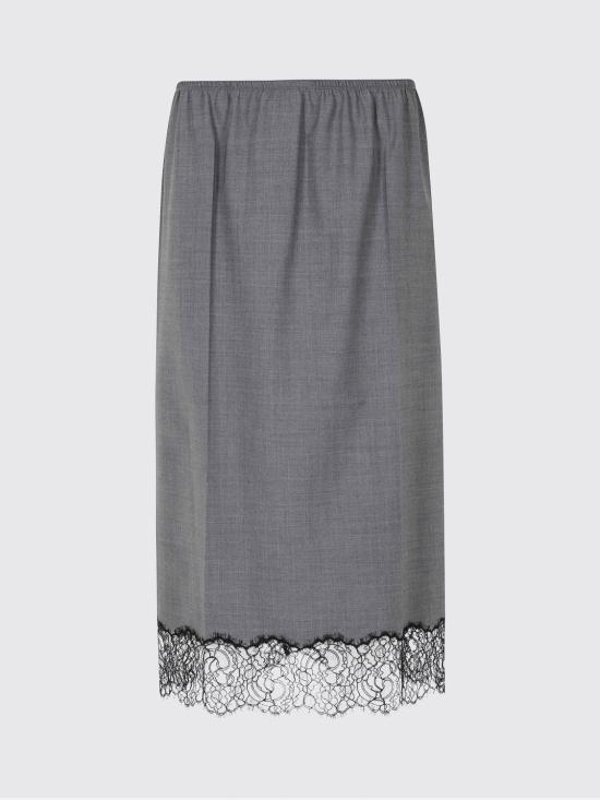 26FW 세미쿠튀르 스커트 Y6WI30 X90 Grey - SEMI-COUTURE