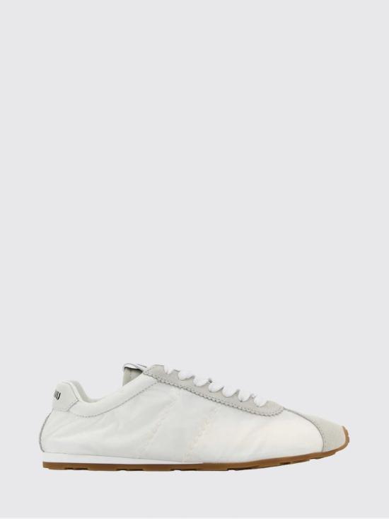 26FW 미우미우 플룸 블리치 스니커즈 5E114EFD005D7C F0009 White