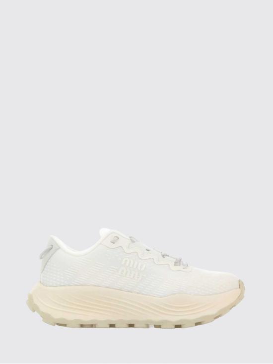 26FW 미우미우 테크니컬 패브릭 스니커즈 5E480EF0503LED F0009 White