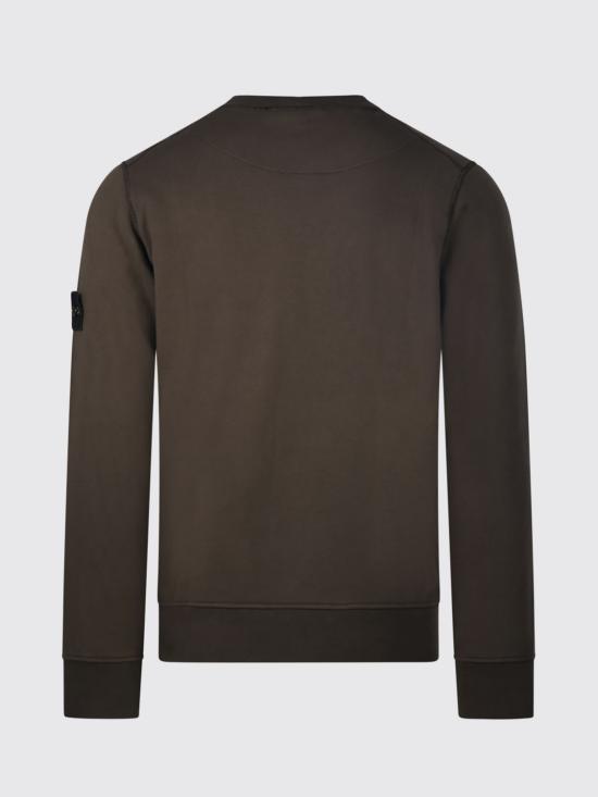 26FW 스톤 아일랜드 오가닉 코튼 플리스 레귤러 핏 크루넥 스웨트셔츠 6100060S0051 V0078 Grey - STONE ISLAND