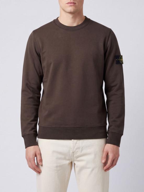 26FW 스톤 아일랜드 오가닉 코튼 플리스 레귤러 핏 크루넥 스웨트셔츠 6100060S0051 V0078 Grey