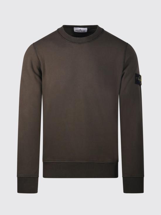 26FW 스톤 아일랜드 오가닉 코튼 플리스 레귤러 핏 크루넥 스웨트셔츠 6100060S0051 V0078 Grey - STONE ISLAND