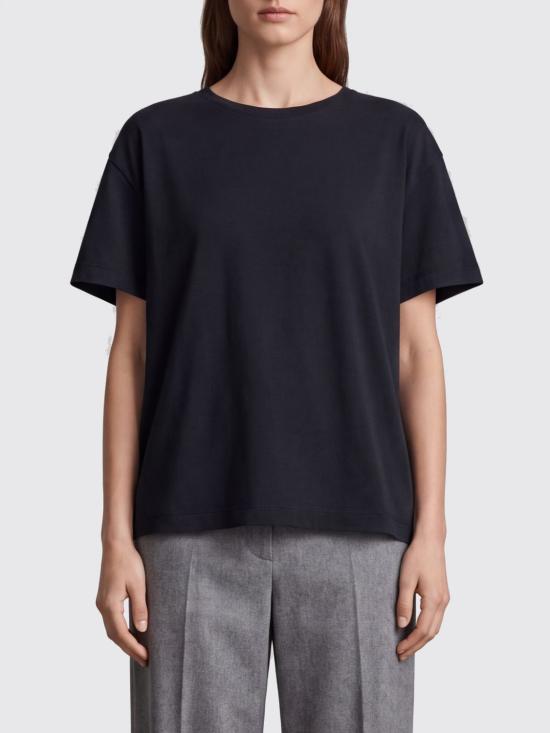 26FW 토템 클래식 오가닉 코튼 티셔츠 263WRT0529FB0502 001 Black