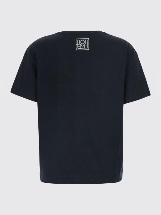 26FW 토템 클래식 오가닉 코튼 티셔츠 263WRT0529FB0502 001 Black - TOTEME
