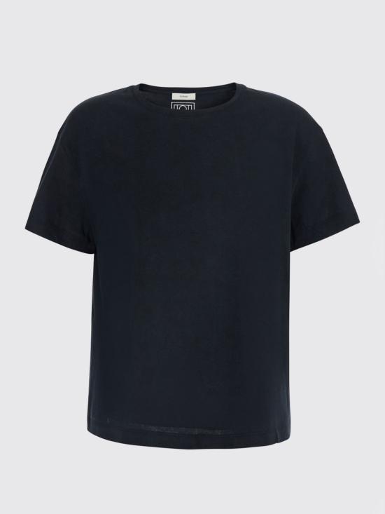 26FW 토템 클래식 오가닉 코튼 티셔츠 263WRT0529FB0502 001 Black - TOTEME