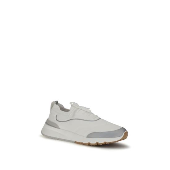 26SS 브루넬로 쿠치넬리 스니커즈 BRMZUAUFO340CBM68BB WHITE - BRUNELLO CUCINELLI