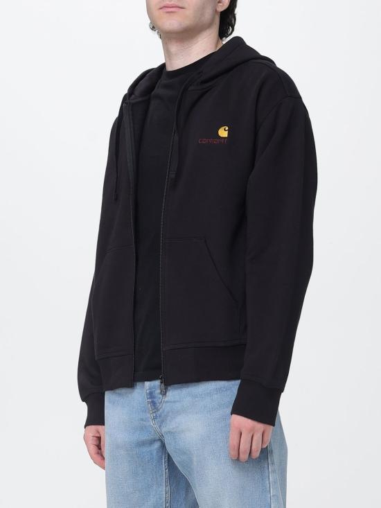 26FW 칼하트 WIP 후드 아메리칸 스크립트 자켓 I033063 89XX Black - CARHARTT WIP