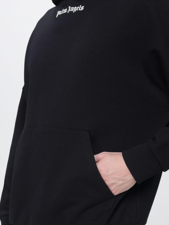 26FW 팜앤젤스 후드 티셔츠 PAMBB02F26FL01 Black - PALM ANGELS