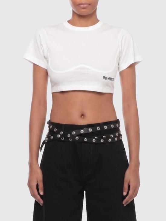 26FW 디 아티코 반팔 티셔츠 261WCT00364JJJ025AA 001 White