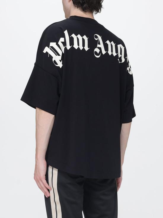 26FW 팜앤젤스 반팔 티셔츠 PAMBAA05F26JR02 Black - PALM ANGELS