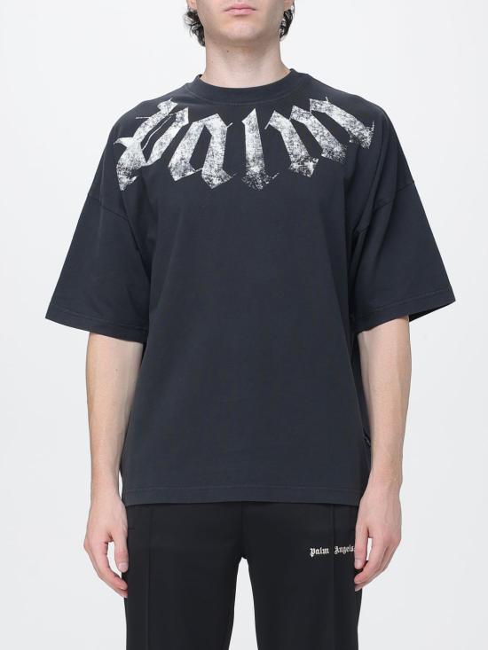 26FW 팜앤젤스 반팔 티셔츠 PAMBAA03F26JR01 Black