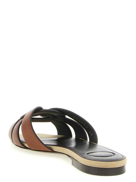 26SS 생로랑 뮬/슬리퍼 SA333635BM BROWN - SAINT LAURENT