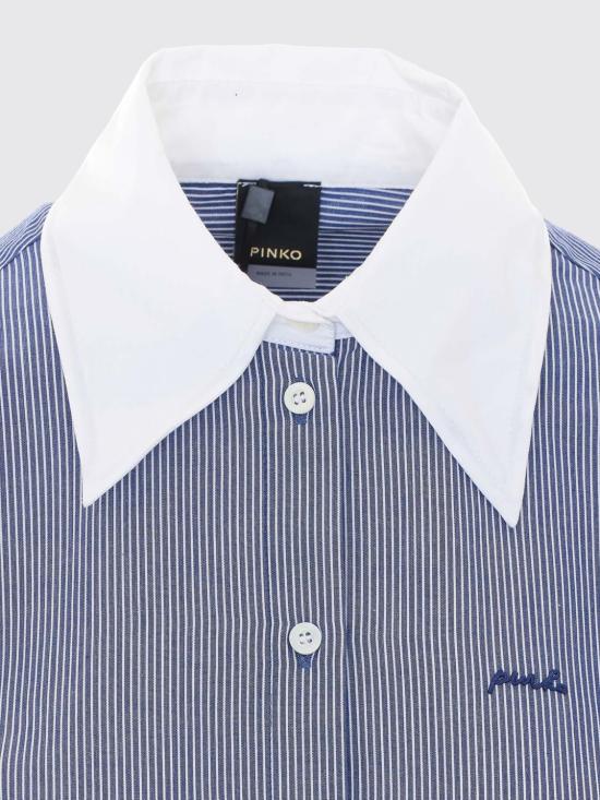 26FW 핑코 셔츠 107225A3H2 EZ1 Blue - PINKO