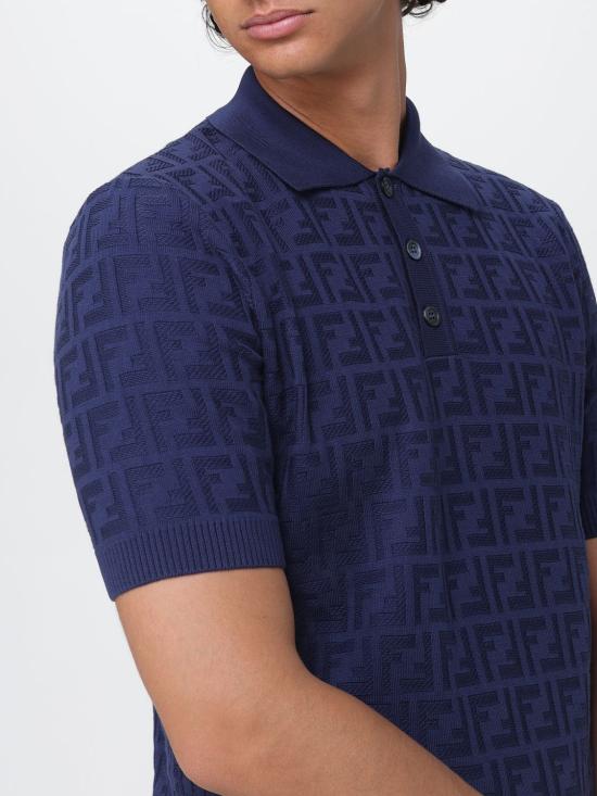 26FW 펜디 폴로 티셔츠 FZC162AUW0 F0QA2 Blue - FENDI