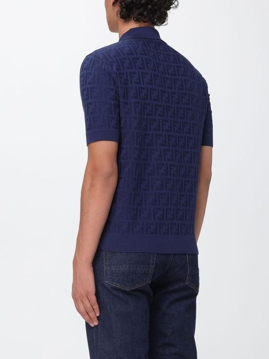 26FW 펜디 폴로 티셔츠 FZC162AUW0 F0QA2 Blue - FENDI