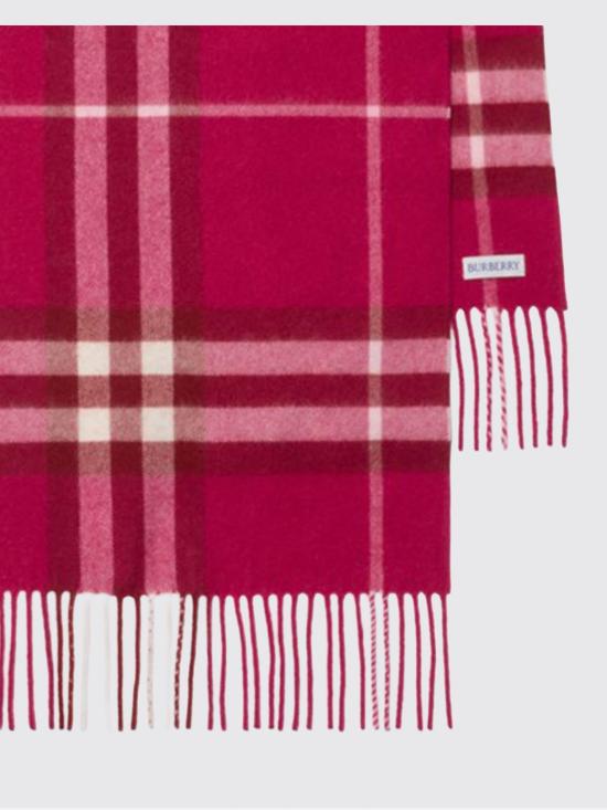 26SS 버버리 체크 캐시미어 스카프 8112709 Pink - BURBERRY
