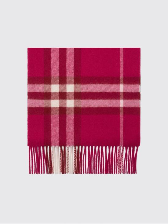 26SS 버버리 체크 캐시미어 스카프 8112709 Pink - BURBERRY