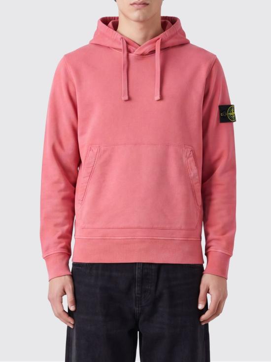 26FW 스톤 아일랜드 후드 티셔츠 6100062S0051 V0089 Pink