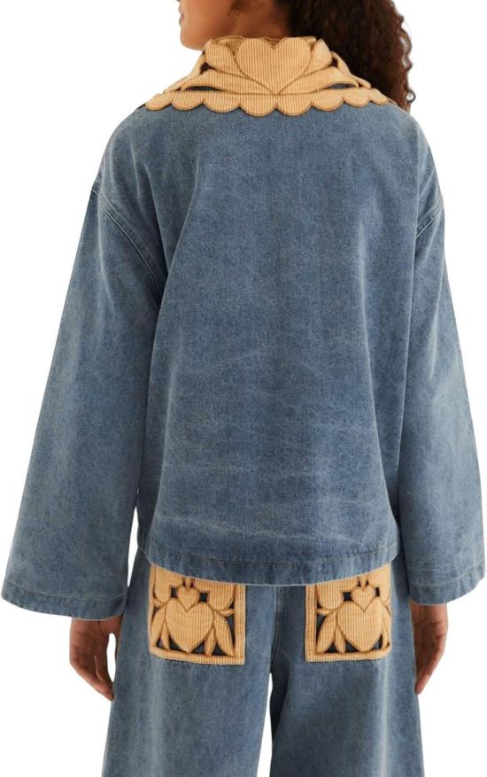 26FW 팜 리오 데님 자켓 FARMRIO356528L0034RICHELIEUDENIMJACKETDENIMJACKETSLIGHTBLUE