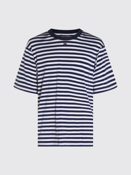 26FW 돌체앤가바나 반팔 티셔츠 G8PN9ZFBGAZ S8051 Navy - DOLCE & GABBANA
