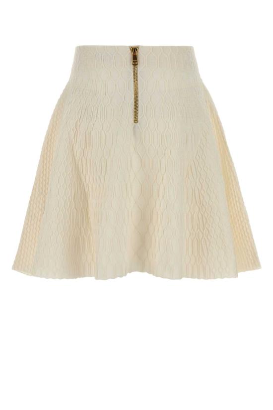 25FW 발망 스커트 FF0LB923KJ03 0KA BEIGE - BALMAIN