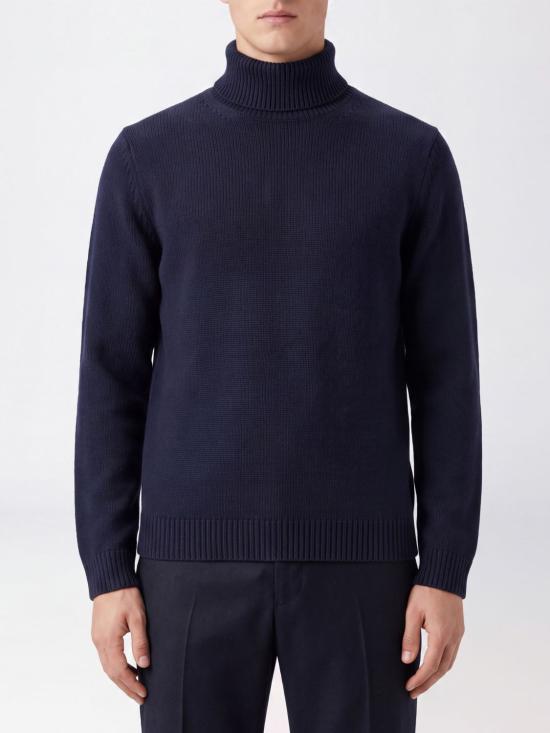 26FW 로베르토 콜리나 터틀넥 263MYB02003 10 Blue