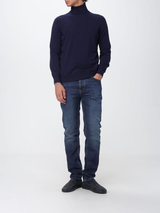 26FW 브루넬로 쿠치넬리 캐시미어 터틀넥 M2200103 CW425 Navy - BRUNELLO CUCINELLI