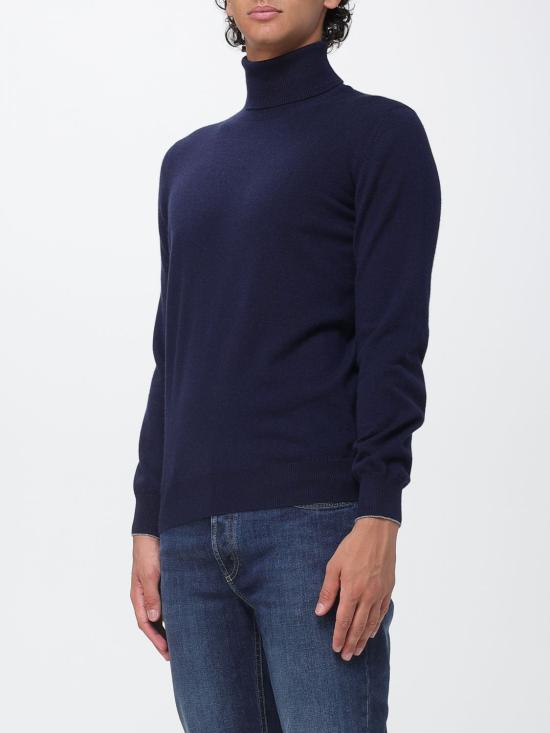 26FW 브루넬로 쿠치넬리 캐시미어 터틀넥 M2200103 CW425 Navy - BRUNELLO CUCINELLI