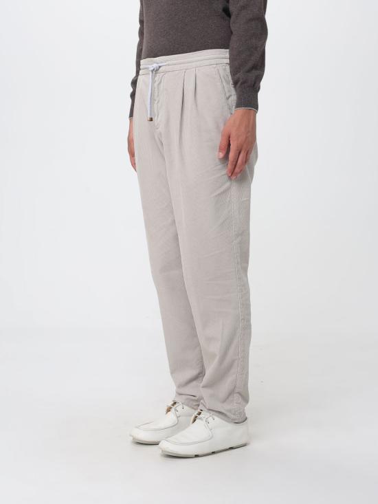 26FW 브루넬로 쿠치넬리 트레이닝/조거 팬츠 M279NE1710 C6333 White - BRUNELLO CUCINELLI
