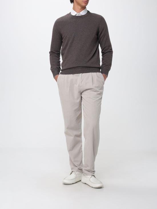 26FW 브루넬로 쿠치넬리 트레이닝/조거 팬츠 M279NE1710 C6333 White - BRUNELLO CUCINELLI