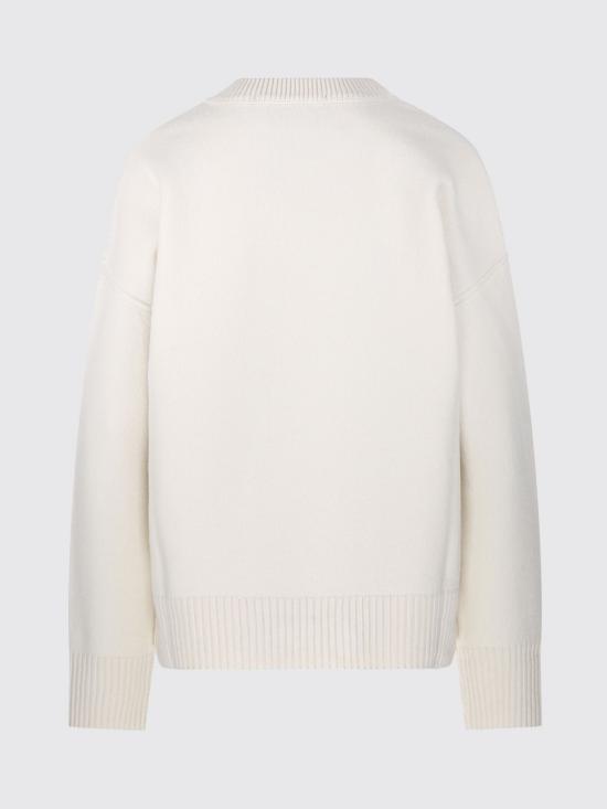 26FW 아미 빅 하트 울 크루넥 스웨터 UKS838018 154 White - AMI