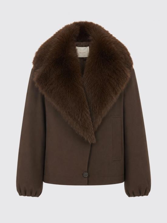 26FW 트윈셋 무스탕 262TP2181 13411 Brown - TWINSET