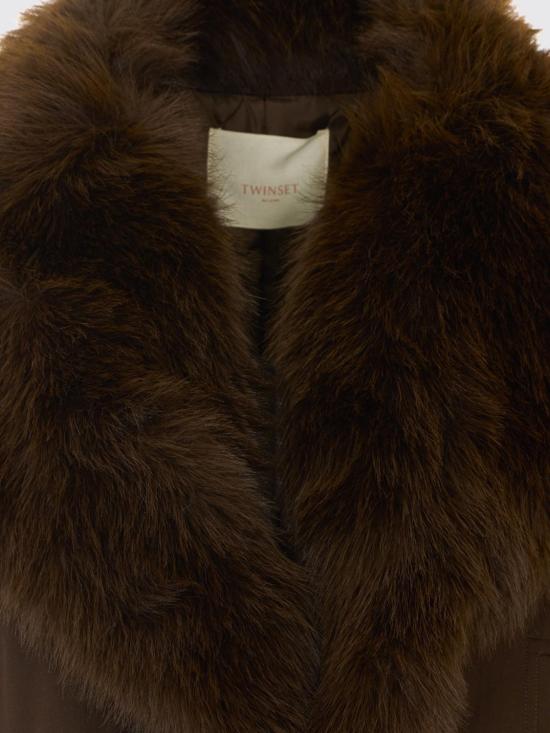 26FW 트윈셋 무스탕 262TP2181 13411 Brown - TWINSET