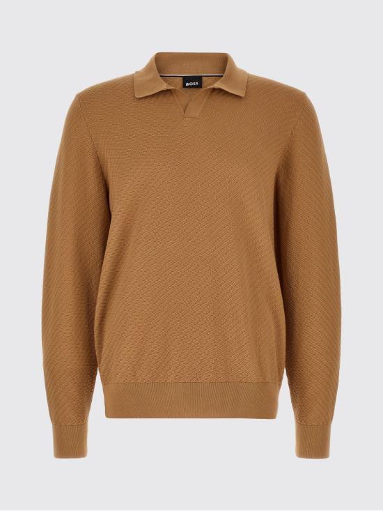 26FW 보스 폴로 티셔츠 50565511 261 Brown - BOSS