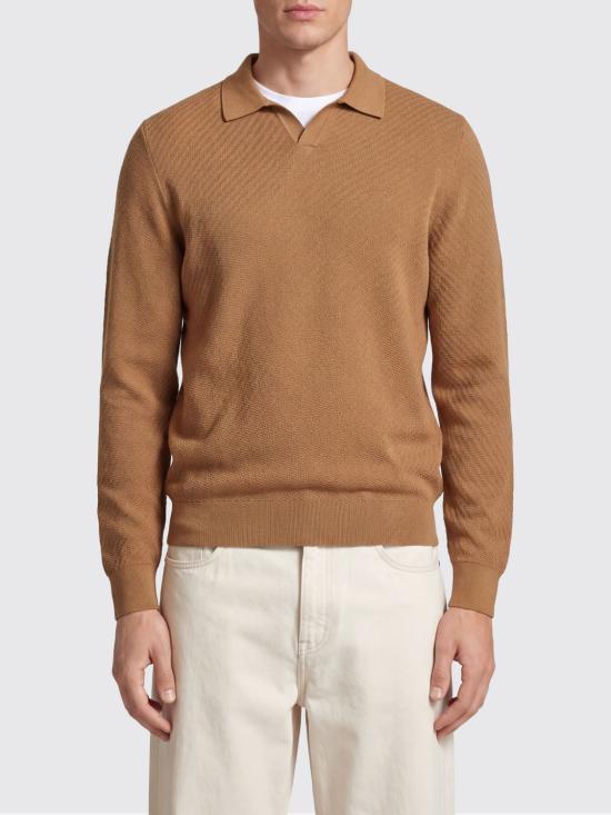 26FW 보스 폴로 티셔츠 50565511 261 Brown