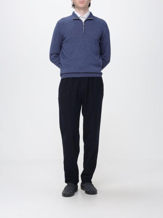 26FW 브루넬로 쿠치넬리 캐시미어 집업 니트 M2200124 CZI28 Navy - BRUNELLO CUCINELLI