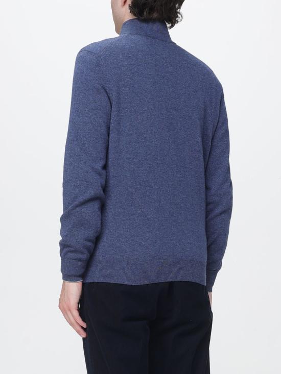 26FW 브루넬로 쿠치넬리 캐시미어 집업 니트 M2200124 CZI28 Navy - BRUNELLO CUCINELLI