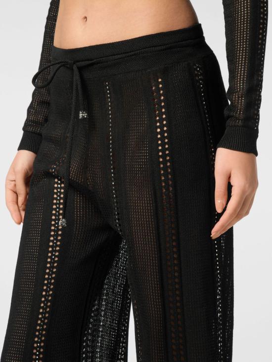 26SS 필립 플레인 스트레이트 팬츠 PAECWKT0159PTE003N 02 Black - PHILIPP PLEIN