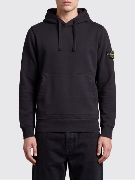 26FW 스톤 아일랜드 후드 티셔츠 6100062S0051 V0029 Black
