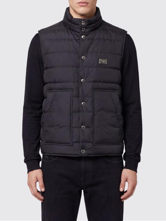 26FW 돌체앤가바나 패딩 조끼 G9AOJTGK319 N0000 Black