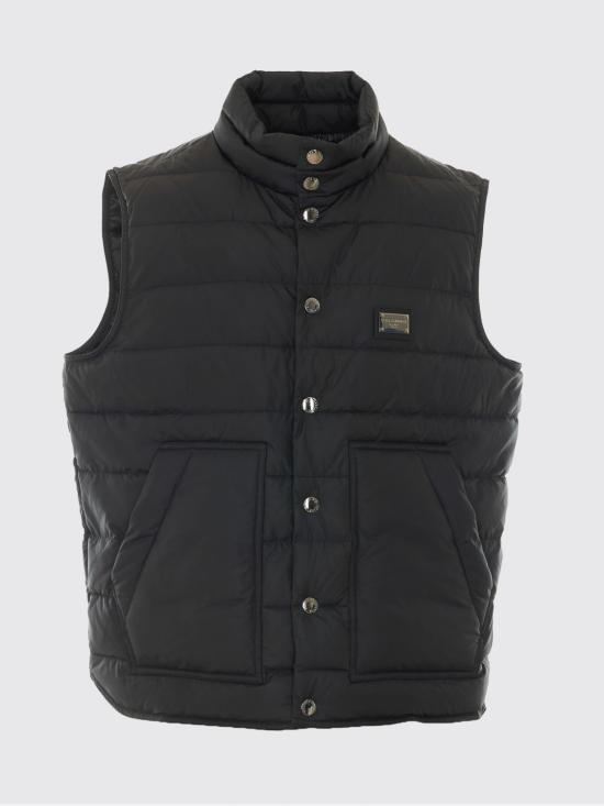26FW 돌체앤가바나 패딩 조끼 G9AOJTGK319 N0000 Black - DOLCE & GABBANA