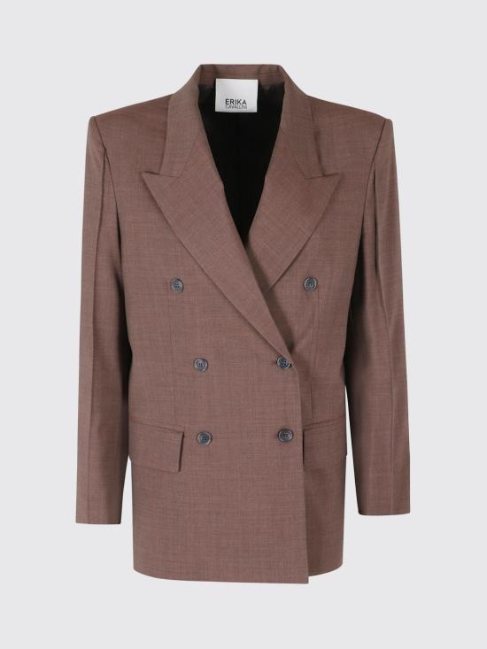26FW 에리카 카발리니 수트 자켓 P6WZ08 U67 Brown - ERIKA CAVALLINI