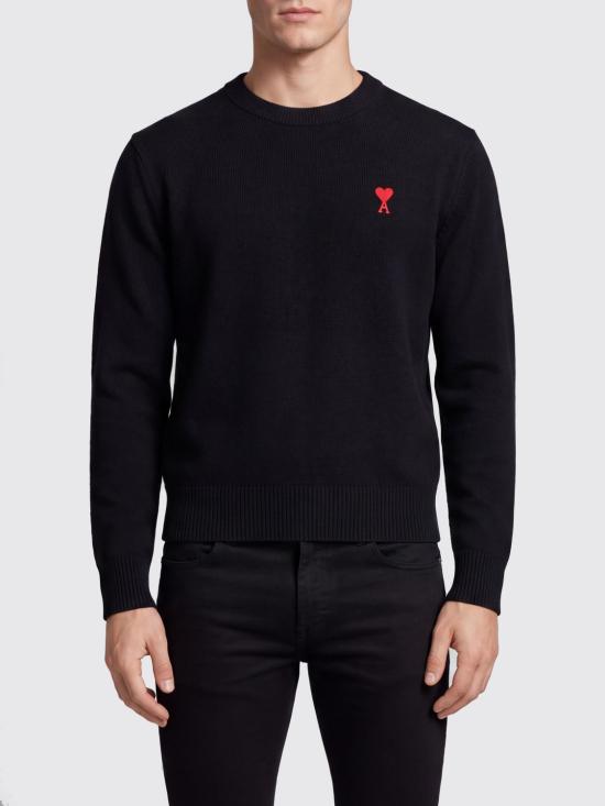 26FW 아미 ADC 크루넥 스웨터 HKS826001 009 Black