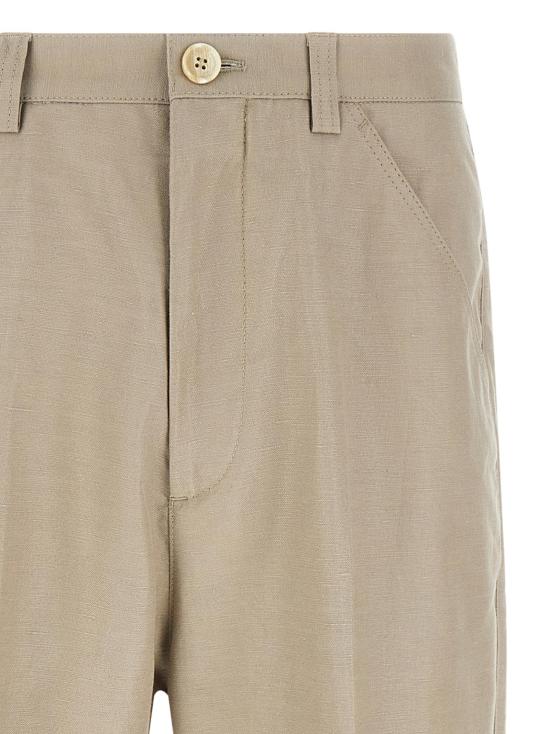 26SS 브루넬로 쿠치넬리 스트레이트 팬츠 BR337982BM BROWN - BRUNELLO CUCINELLI