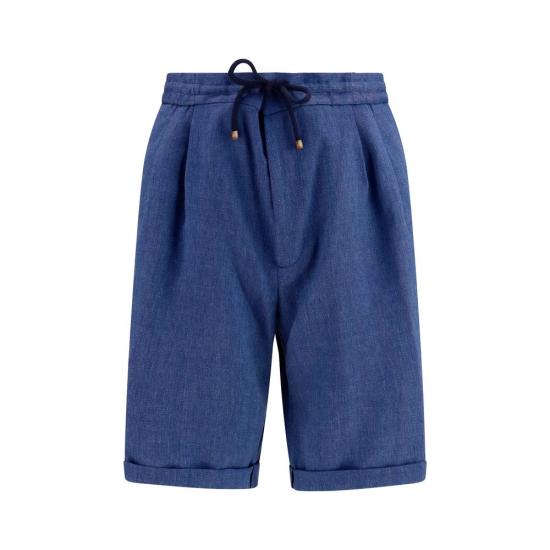 26SS 브루넬로 쿠치넬리 숏팬츠 BRMZ408U0020C025BB BLUE