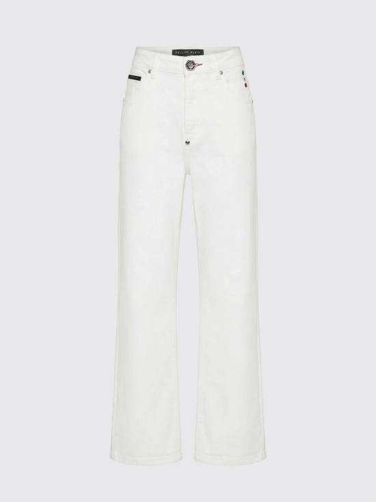 26SS 필립 플레인 데님 팬츠 UAFCWDT3026PDE004N 01SO White - PHILIPP PLEIN