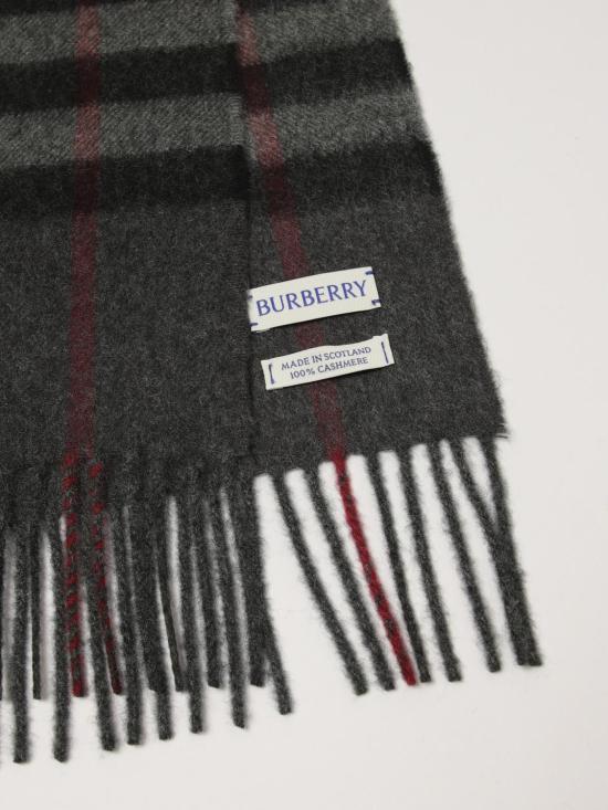 26FW 버버리 체크 캐시미어 스카프 8077880 Grey - BURBERRY