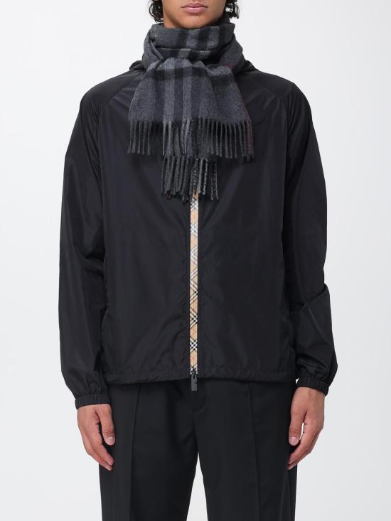26FW 버버리 체크 캐시미어 스카프 8077880 Grey - BURBERRY