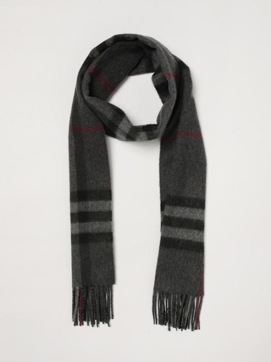 26FW 버버리 체크 캐시미어 스카프 8077880 Grey - BURBERRY