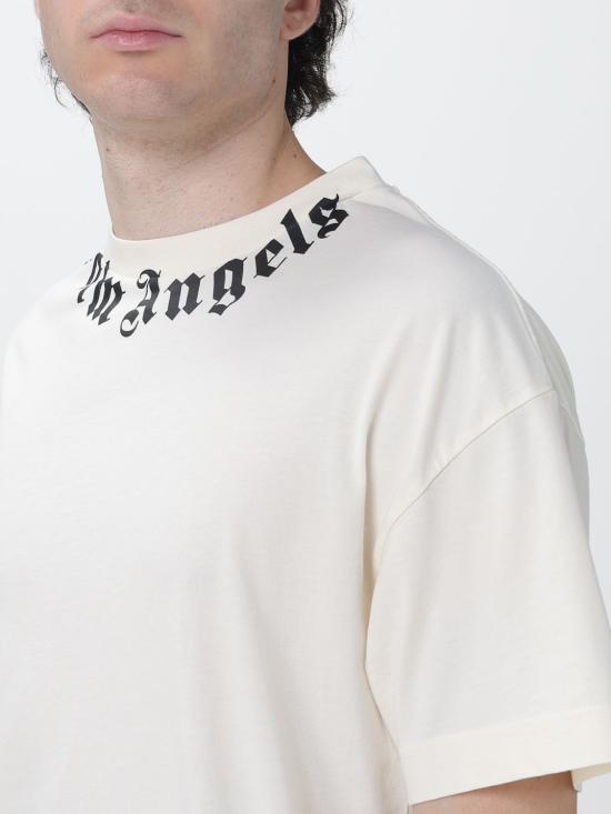 26FW 팜앤젤스 반팔 티셔츠 PAMAA01F26JR01 OFF White - PALM ANGELS